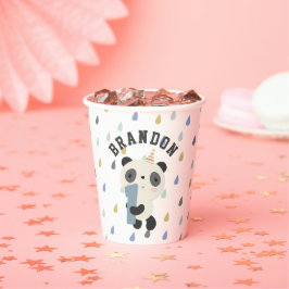  Cute Panda First Birthday ballon Papieren Bekers