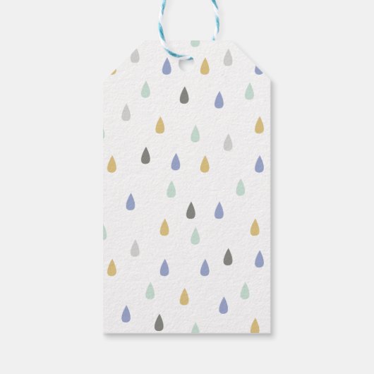  Cute Panda First Birthday Cadeaulabel (Achterkant)