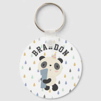  Cute Panda First Birthday Sleutelhanger