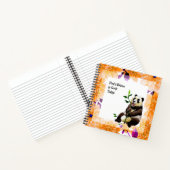 Cute Panda & Floral Lijst Notitieboek (Binnen)