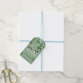 Cute Panda & Foliage Neutrale Baby shower Dank u w Cadeaulabel (Met Touw)