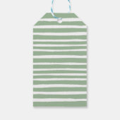 Cute Panda & Foliage Neutrale Baby shower Dank u w Cadeaulabel (Achterkant)