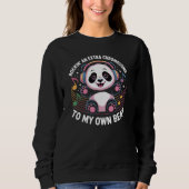Cute Panda Funny Quotes Trui (Voorkant)