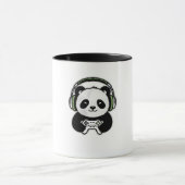 Cute Panda Gamer - Kawaii Gaming Panda with Headse Mok (Midden)