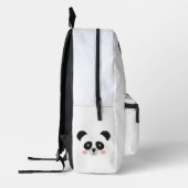 Cute Panda Gezicht Persoonlijk – Aangepaste Naam Bedrukte Rugzak (Links)