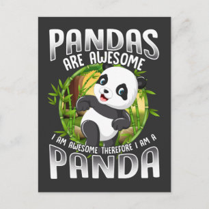 Cute Panda Gifts Geweldige Animal Briefkaart