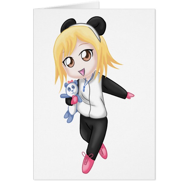 Cute Panda Girl (Voorkant)