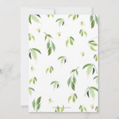 Cute Panda Greenery Baby shower Gender Neutral Bedankkaart (Achterkant)