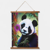 Cute Panda Hangend Wandkleed (Voorkant)