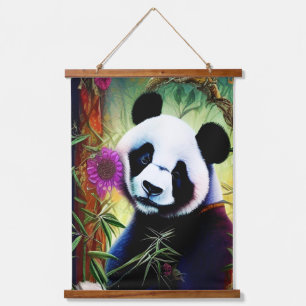 Cute Panda Hangend Wandkleed