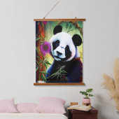 Cute Panda Hangend Wandkleed (Slaapkamer)