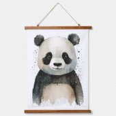 Cute Panda Hangend Wandkleed (Voorkant)