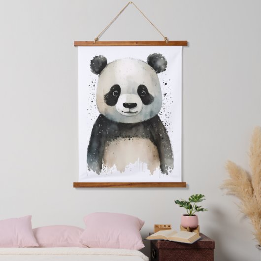 Cute Panda Hangend Wandkleed (Slaapkamer)