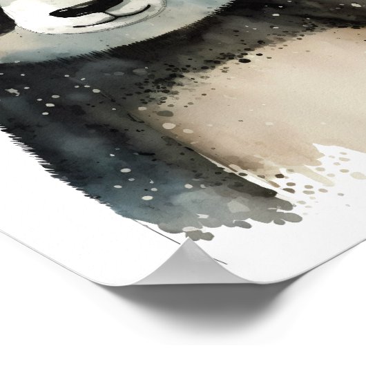 Cute Panda Hangende Poster (Hoek)