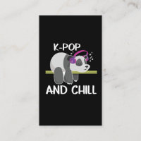 Cute Panda Headphones Korea Pop Lover K-Pop Music