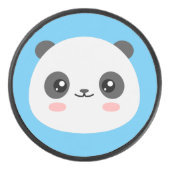 Cute Panda Hockey Puck (Voorkant)