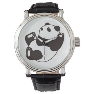 Cute panda horloge
