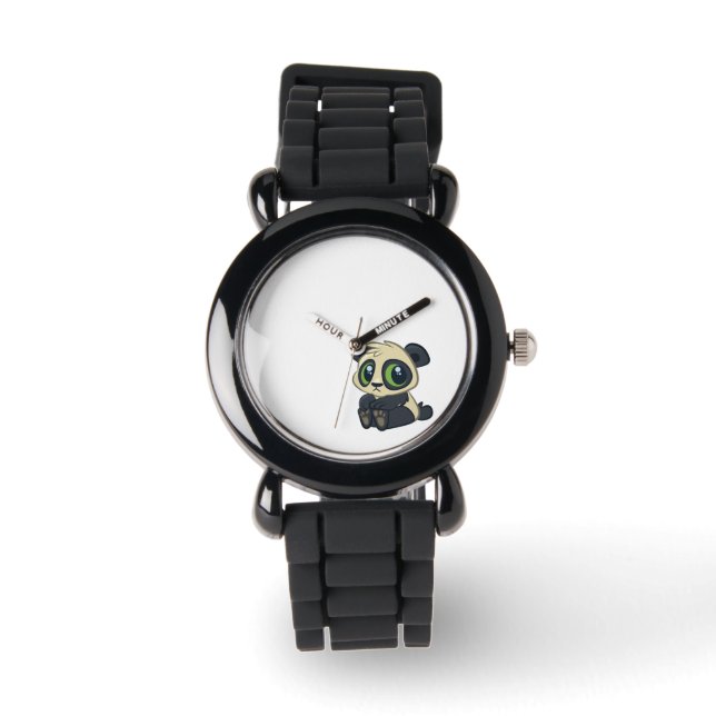 Cute Panda Horloge (Voorkant)