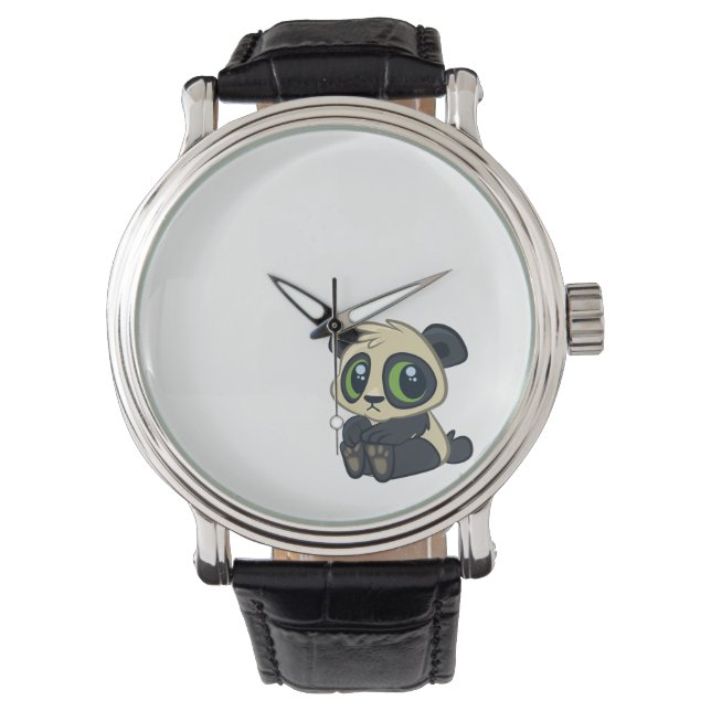 Cute Panda Horloge (Voorkant)