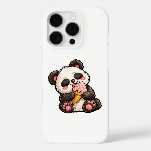 Cute Panda Ice Cream Case-Mate iPhone Case (Achterkant)