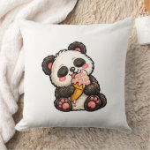 Cute Panda Ice Cream Kussen (Deken)