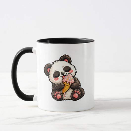 Cute Panda Ice Cream Mok (Links)