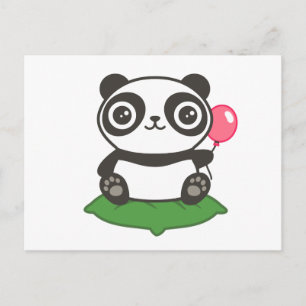Cute Panda Illustration Briefkaart
