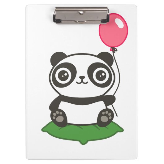 Cute Panda Illustration Klembord (Voorkant)