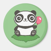 Cute Panda Illustration Magneet (Voorkant)