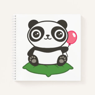 Cute Panda Illustration Notitieboek