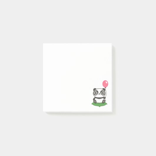 Cute Panda Illustration Post-it® Notes (Voorkant)