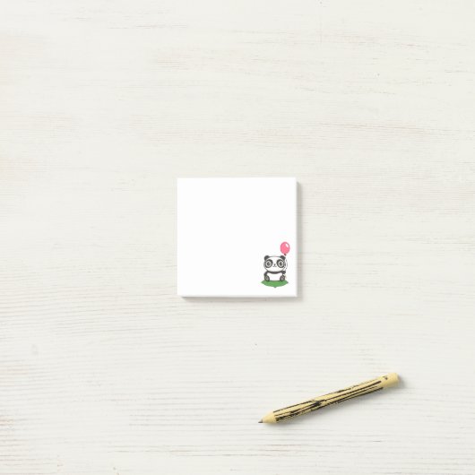 Cute Panda Illustration Post-it® Notes (Op bureau)