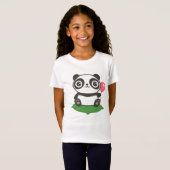 Cute Panda Illustration T-shirt (Voorkant volledig)