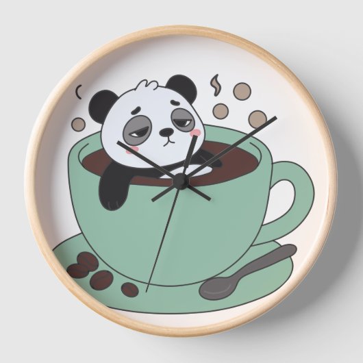 Cute Panda In Coffee Cup Coffee Lover Gift (Voorkant)