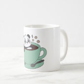 Cute Panda In Coffee Cup Coffee Lover Gift Koffiemok (Voorkant rechts)