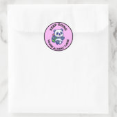 Cute Panda Inspirerende Sticker (Tas)
