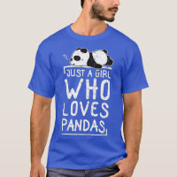 Cute Panda is gewoon een meisje dat van Pandas hou