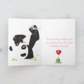 Cute panda kaart (Binnen)