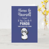 Cute Panda Kaarten Grappige Dieren Humor Dieren (Gele Bloem)