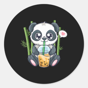 Cute Panda Kawaii Anime Otaku Japanse belbokbobbel Ronde Sticker