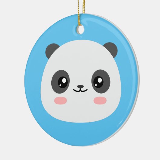 Cute Panda Keramisch Ornament (Links)