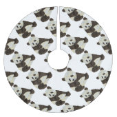 Cute Panda Kerstboom Rok (Voorkant)