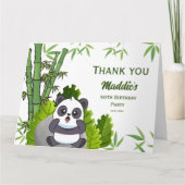 Cute Panda Kiddie Birthday Bedankkaart (Voorkant)