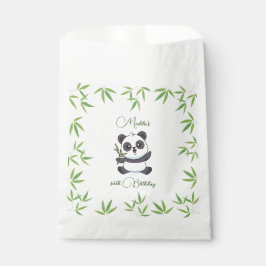 Cute Panda Kiddie Birthday Party Favor Bags Bedankzakje