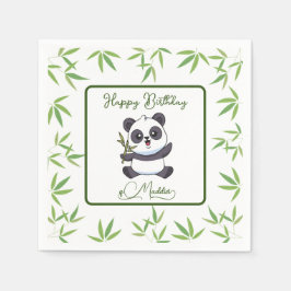 Cute Panda Kiddie Birthday Party Supplies Servet