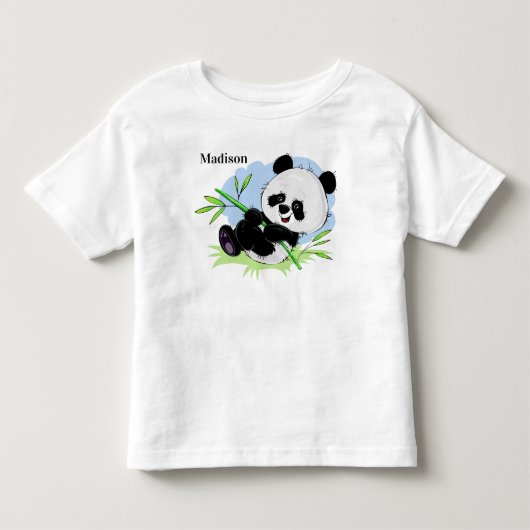 Cute Panda-kleding Kinder Shirts (Voorkant)