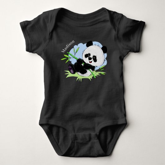 Cute Panda-kleding Romper (Voorkant)