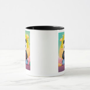 Cute Panda Koffiemok – “Aangedreven door Koffie” Mok