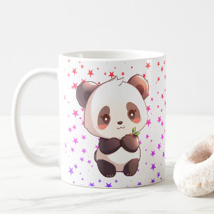 Cute Panda Koffiemok, Kawaii Sterrenpatroon Beker Koffiemok