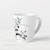 Cute Panda Latte cup Mok (Rechterhoek)